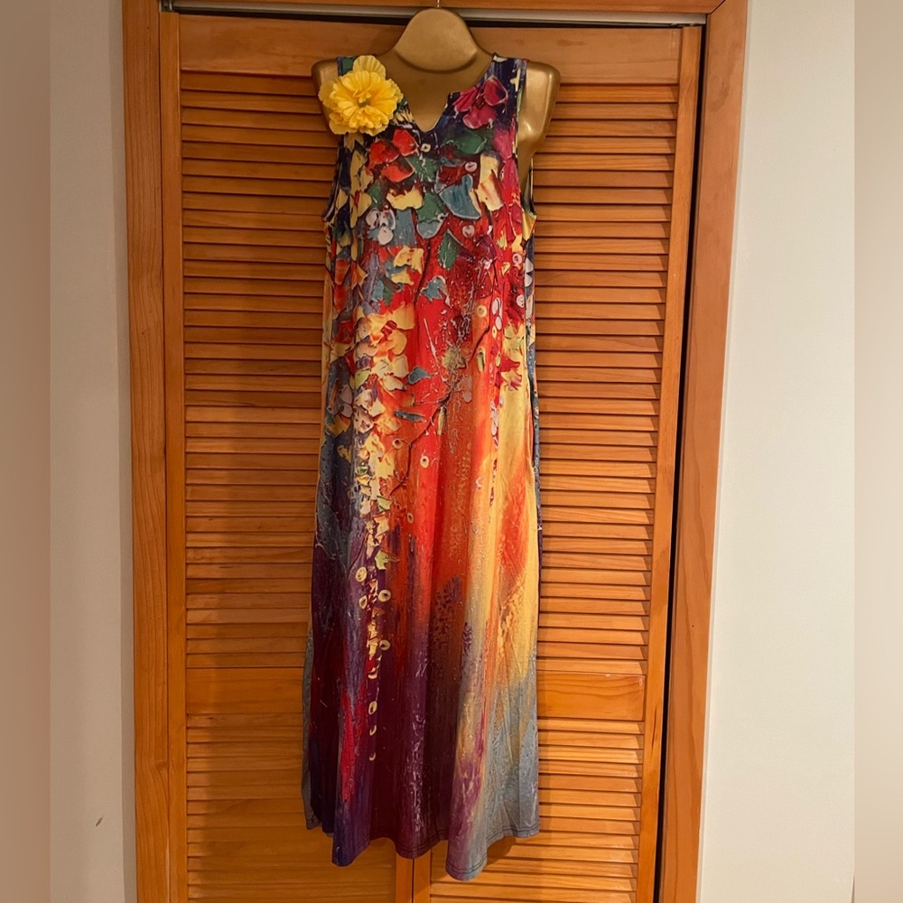 Woman’s Plus Size Floral Maxi Dress